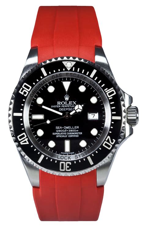 rolex deep sea rubber strap|best rubber strap for Rolex.